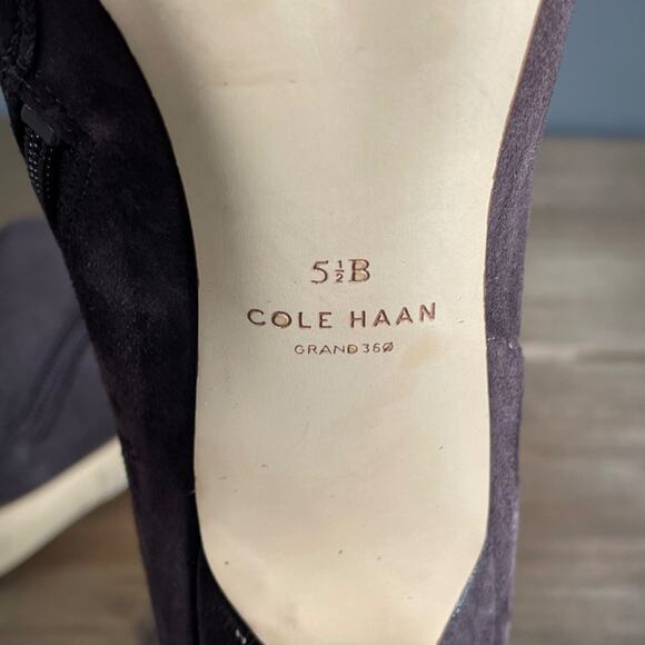 Cole Haan Grand 360 Women's Vestry Ankle Booties Size 5.5 Brown Suede Zip Up - Picture 11 of 16